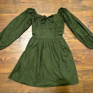 Bonne Chance long sleeve puff dress